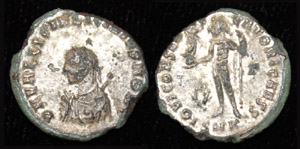 Licinius II (Jr), Mappa, globe and sceptre issue Licinius II (Jr), Mappa, globe and sceptre issue